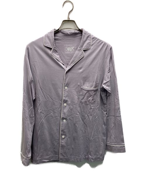 TENERITA（テネリータ）TENERITA (テネリータ) オーガニックコットンパジャマシャツセットアップ パープル サイズ:Mの古着・服飾アイテム