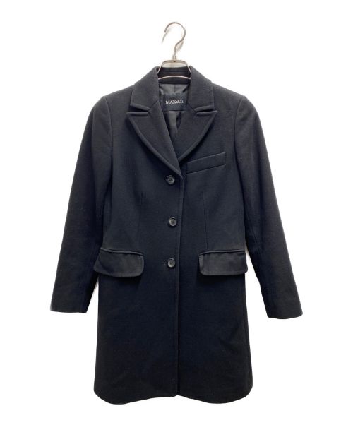 MAX&Co.（マックスアンドコー）MAX&Co. (マックスアンドコー) ウールチェスターコート ブラック サイズ:38の古着・服飾アイテム