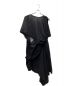 LIMI feu（リミフゥ）の古着「C/Li Calico A Drape Dress」｜ブラック