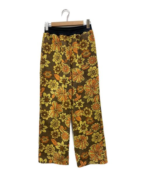 INSCRIRE（アンスクリア）INSCRIRE (アンスクリア) Pile Pants Flower オレンジ サイズ:Sの古着・服飾アイテム