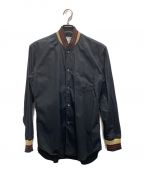 COMME des GARCONS SHIRTコムデギャルソンシャツ）の古着「リブロングスリーブシャツ」｜ブラック