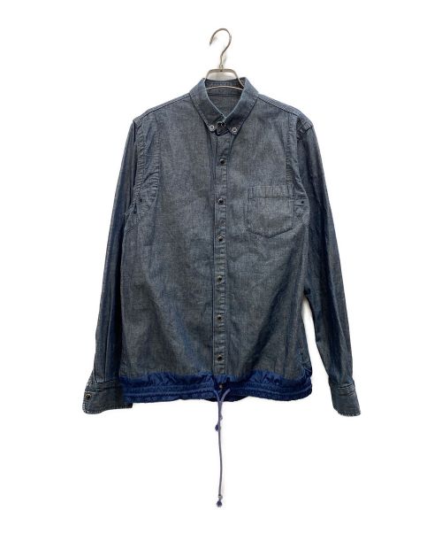 sacai（サカイ）sacai (サカイ) ドローコードデニムシャツ インディゴ サイズ:40の古着・服飾アイテム