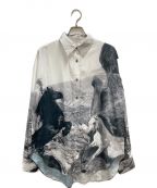 PRANK PROJECTプランクプロジェクト）の古着「Horse Printed Over Shirt」｜グレー