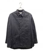 Graphpaper×THOMAS MASONグラフペーパー×トーマスメイソン）の古着「Oversized Regular Collar Shirt」｜ブラック