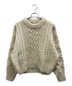 apartment Threeアパートメントスリー）の古着「Chunky Cable-Knit Sweater」｜アイボリー
