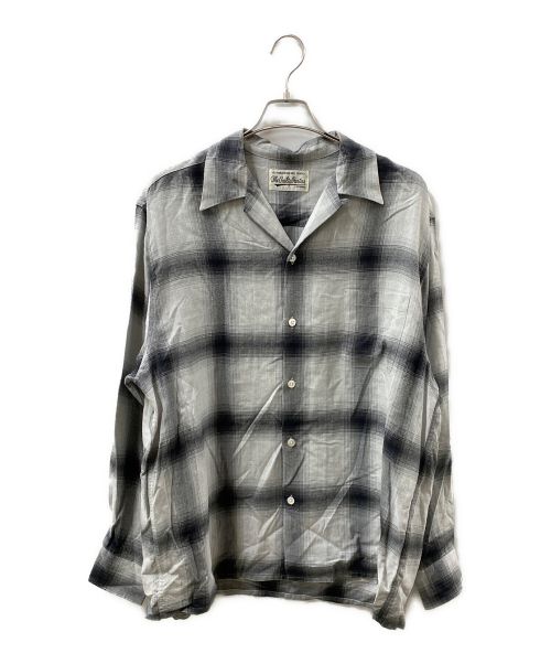 WACKO MARIA（ワコマリア）WACKO MARIA (ワコマリア) レーヨンオンブレチェックシャツ グレー サイズ:XLの古着・服飾アイテム