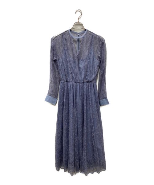 Ameri（アメリ）Ameri (アメリ) LADY LACE PLEATS DRESS スカイブルー サイズ:Ｍの古着・服飾アイテム