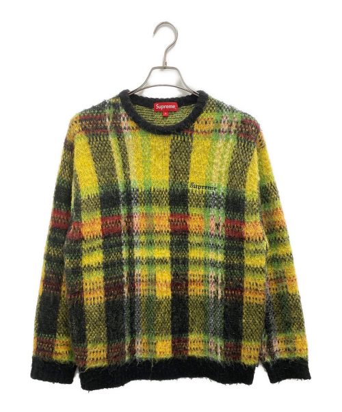 SUPREME（シュプリーム）SUPREME (シュプリーム) Brushed Plaid Sweater グリーン サイズ:Sの古着・服飾アイテム