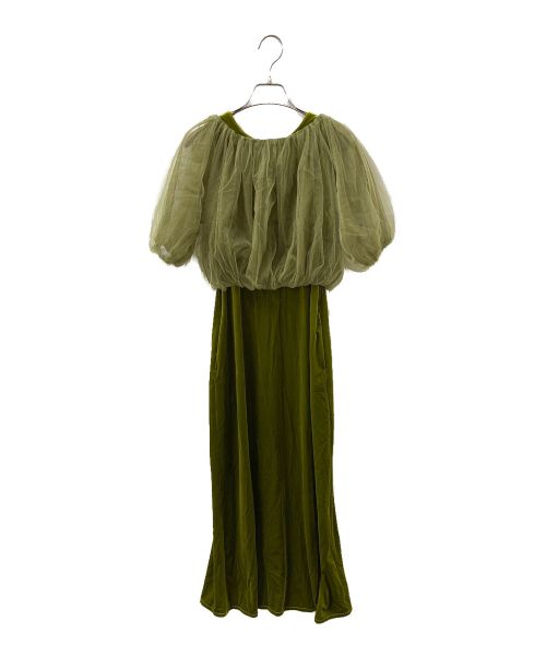 Ameri（アメリ）AMERI (アメリ) UND MANY WAY BALLOON VEIL DRESS グリーン サイズ:Mの古着・服飾アイテム