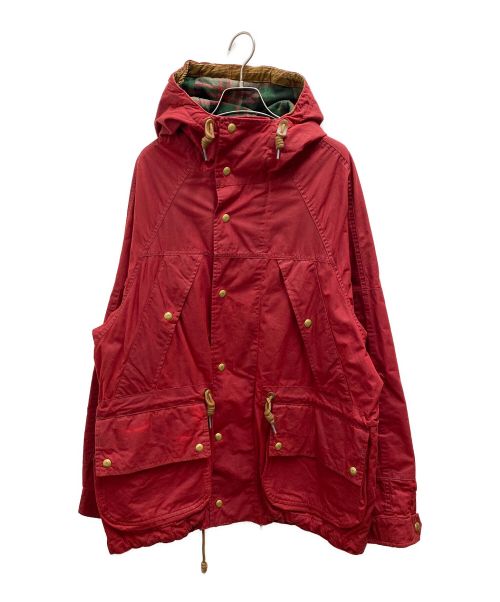 RRL（ダブルアールエル）RRL (ダブルアールエル) Oilcloth Hooded Jacket レッド サイズ:Sの古着・服飾アイテム