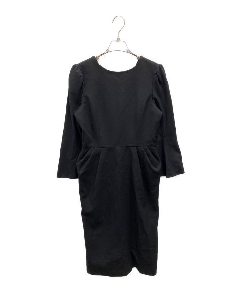CELFORD（セルフォード）CELFORD (セルフォード) タックタイトワンピース ブラック サイズ:38の古着・服飾アイテム