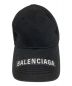 BALENCIAGA (バレンシアガ) HAT LOGO VISOR CAP ブラック：18000円