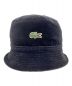 SUPREME (シュプリーム) LACOSTE (ラコステ) Velour Bucket Hat ブラック：6000円