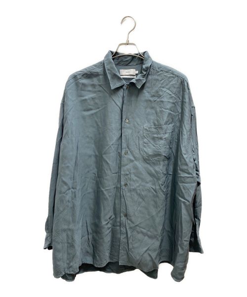 Graphpaper（グラフペーパー）Graphpaper (グラフペーパー) Viscose Cupro Oversized Sleeping Shirt グリーン サイズ:２の古着・服飾アイテム