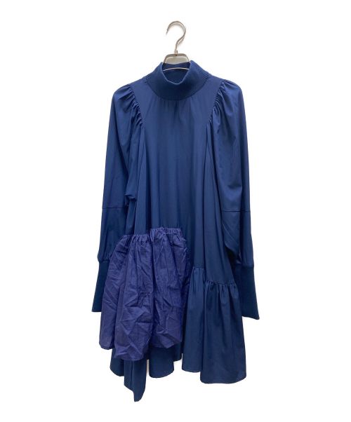 AULA AILA（アウラアイラ）AULA AILA (アウラアイラ) TIERED TUNIC ブルーの古着・服飾アイテム