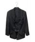 Yohji Yamamoto pour homme（ヨウジヤマモト プールオム）の古着「切替エラフラップピークジャケット」｜ブラック