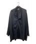 Yohji Yamamoto pour homme（ヨウジヤマモト プールオム）の古着「コットンアシンメトリーロングシャツ」｜ブラック