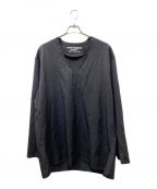Yohji Yamamoto pour hommeヨウジヤマモト プールオム）の古着「Embroidery Tunic Shirt」｜ブラック