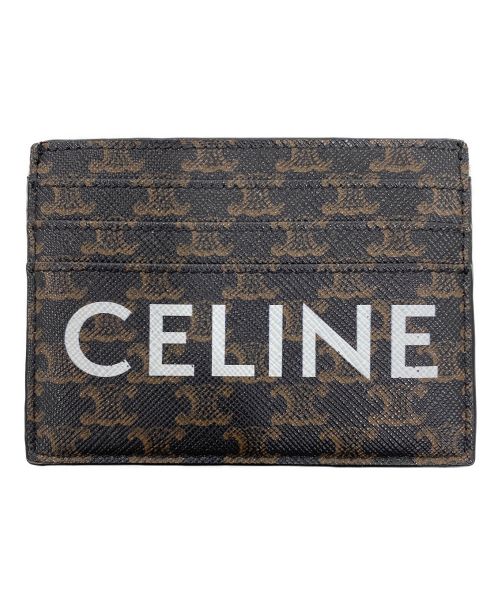 CELINE（セリーヌ）CELINE (セリーヌ) トリオンフカードケース ブラウンの古着・服飾アイテム