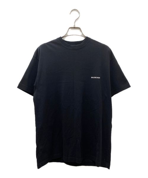 BALENCIAGA（バレンシアガ）BALENCIAGA (バレンシアガ) スモールロゴプリントTシャツ ブラック サイズ:Lの古着・服飾アイテム