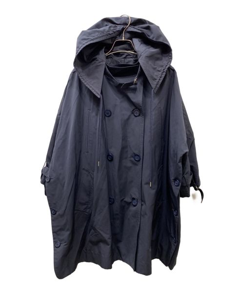MONCLER（モンクレール）MONCLER (モンクレール) フーデッドトレンチコート ネイビー サイズ:FREEの古着・服飾アイテム