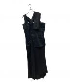 YOHJI YAMAMOTOヨウジヤマモト）の古着「BELTED BUSTIER DRESS」｜ブラック