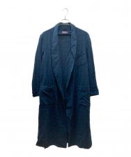 PENDLETON (ペンドルトン) 40-50's オンブレチェックウールガウンコート ブルー×ブラック サイズ:SIZE L