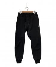 NOSUCIOM (ノスシズム) ジョガーパンツ/ナイロン ブラック サイズ:L