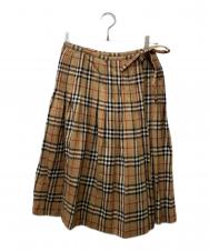 Burberry's (バーバリーズ) ノバチェックラップスカート ベージュ サイズ:38