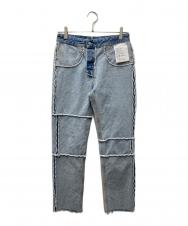 MM6 Maison Margiela (エムエムシックスメゾンマルジェラ) インサイドアウトデニムパンツ インディゴ サイズ:40