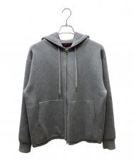 CABAN (キャバン) コットンカシミヤ ジップパーカ グレー サイズ:M