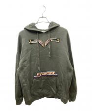 VALENTINO (ヴァレンティノ) ビーズデザインパーカー オリーブ サイズ:M