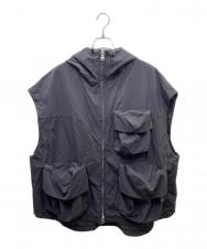 ZUCCA (ズッカ) ナイロンミリタリーベスト ブラック サイズ:SIZE M
