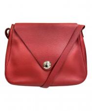 HERMES (エルメス) クリスティーヌ ショルダーバッグ レッド
