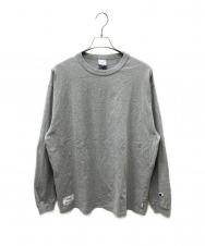 Champion (チャンピオン) WTAPS (ダブルタップス) 21SS ChampionL/S T-Shirt ロングスリーブカットソー グレー サイズ:XL