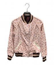 COACH (コーチ) REVERSIBLE SOUVENIR JACKET リバーシブルスーベニアジャケット ピンク サイズ:XS