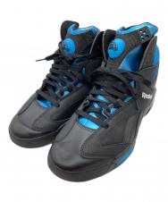 REEBOK (リーボック) シャックアタック CBLACK/AZURE スニーカー HR0499 ブラック×ブルー サイズ:28.5