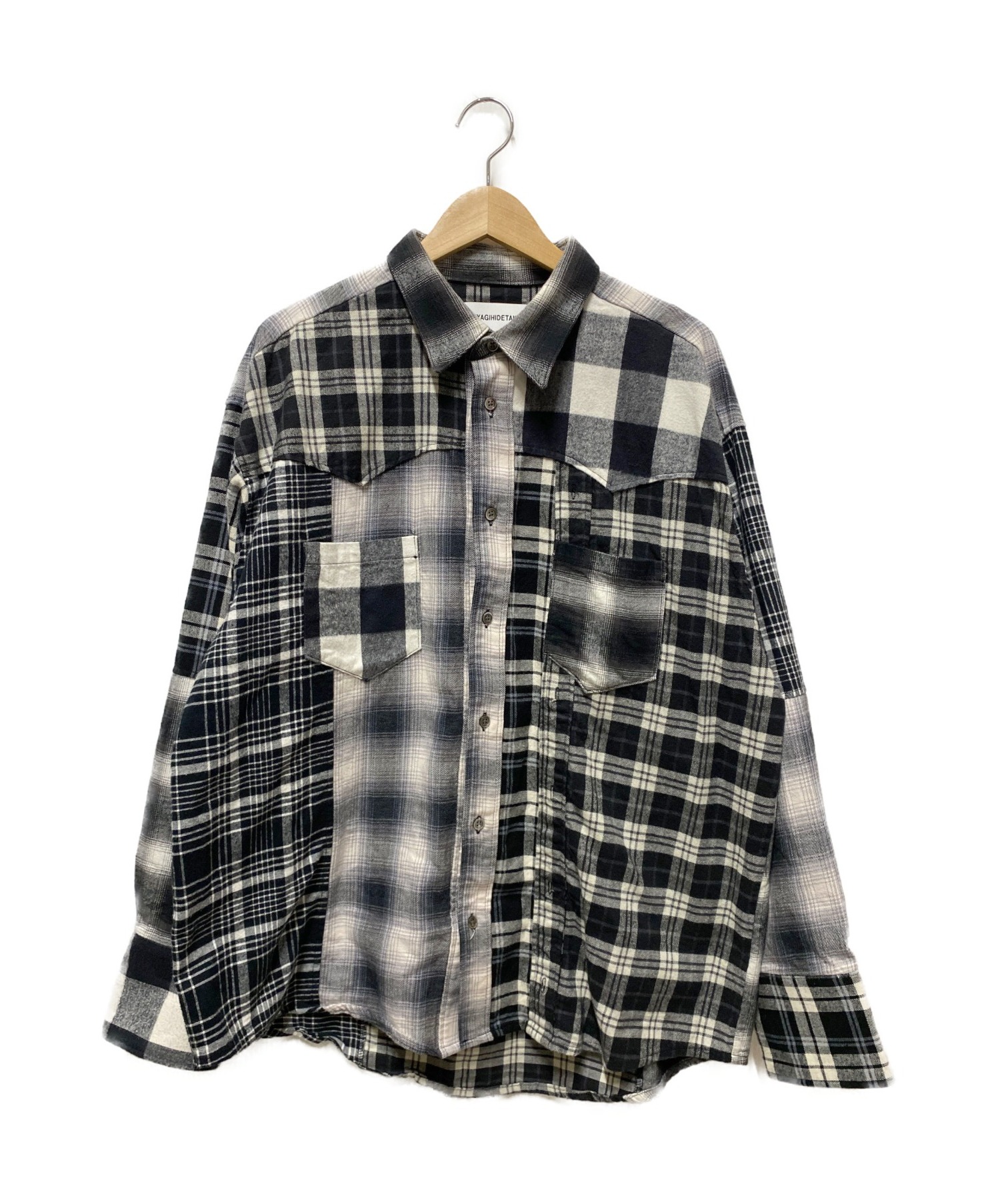 MIYAGIHIDETAKA (ミヤギヒデタカ) Wnel shirt グレー サイズ:FREE