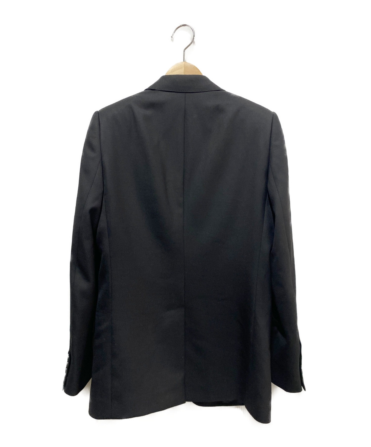 CELINE (セリーヌ) ライトウールギャバジンロングジャケット ブラック サイズ:38 19-20AW