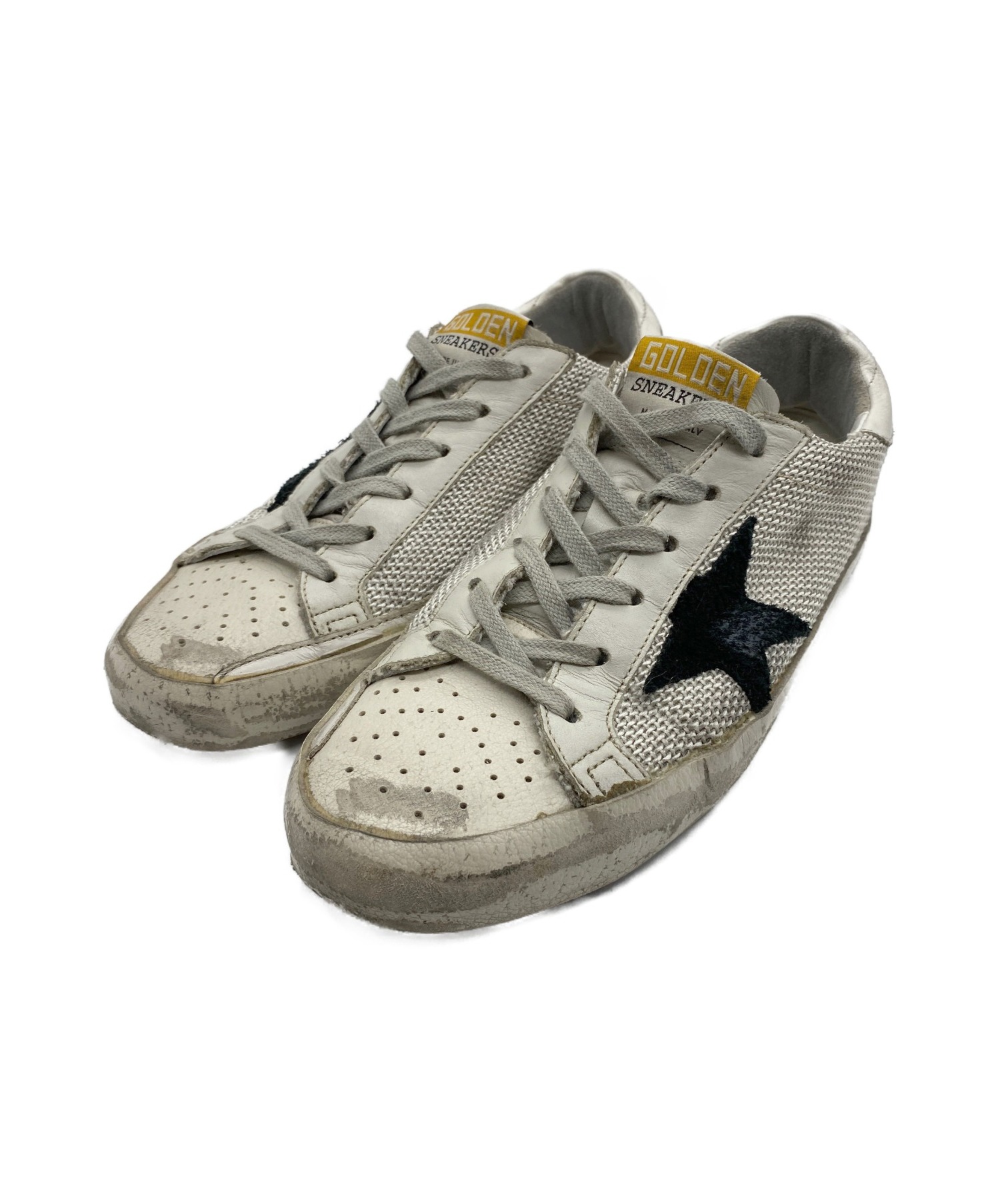 中古 古着通販 Golden Goose ゴールデングース Used加工スニーカー ホワイト ブラック サイズ 37 Superstar ブランド 古着通販 トレファク公式 Trefac Fashion