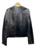 KATHARINE HAMNETT (キャサリンハムネット) ラムレザージャケット ブラック サイズ:S：4800円