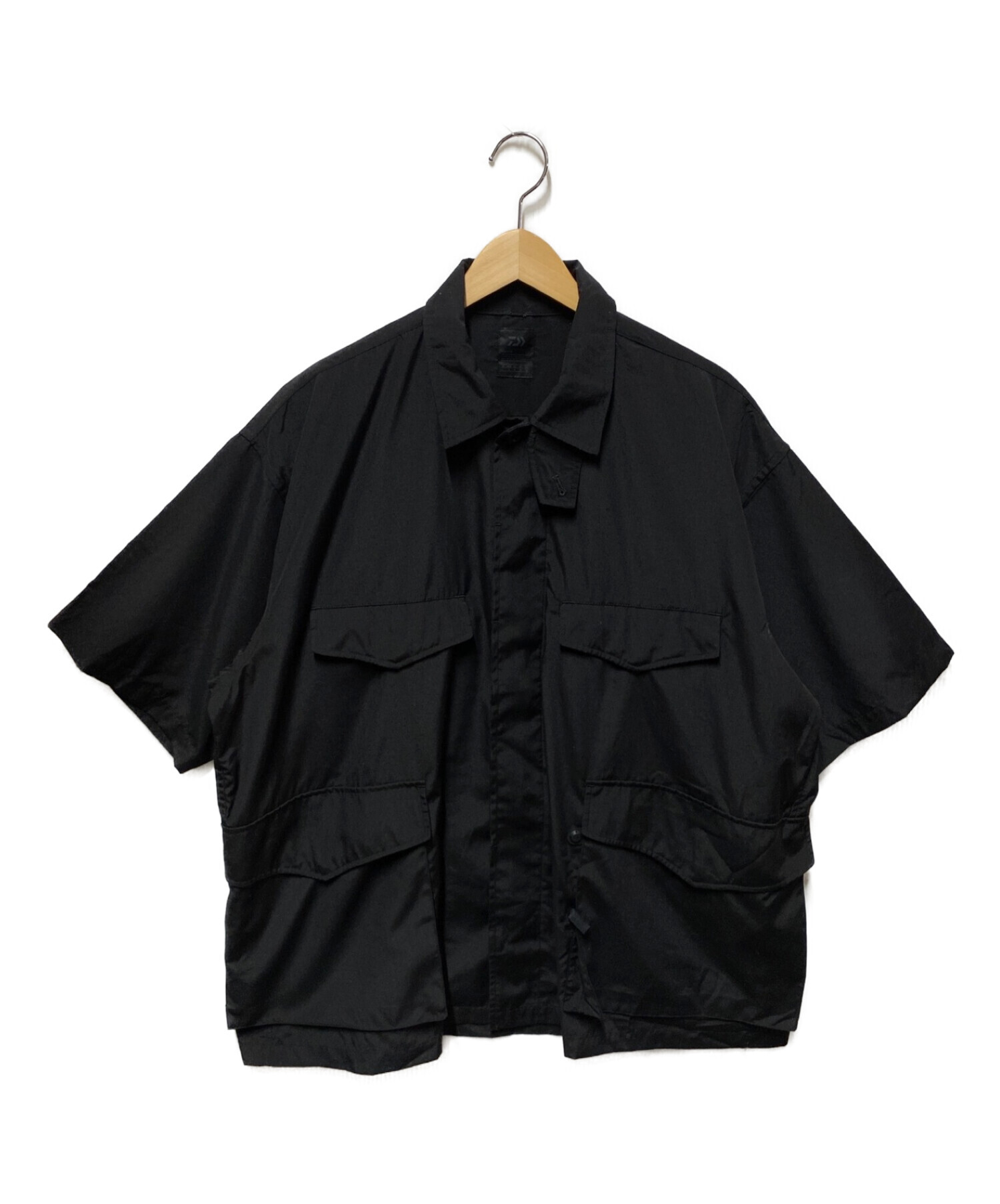 半袖シャツ/L/BLK/BE-85221S/DAIWA PIER39/Tech French Mil Field S
