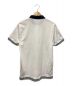 MONCLER (モンクレール) ポロシャツ ホワイト×ネイビー サイズ:L：4800円