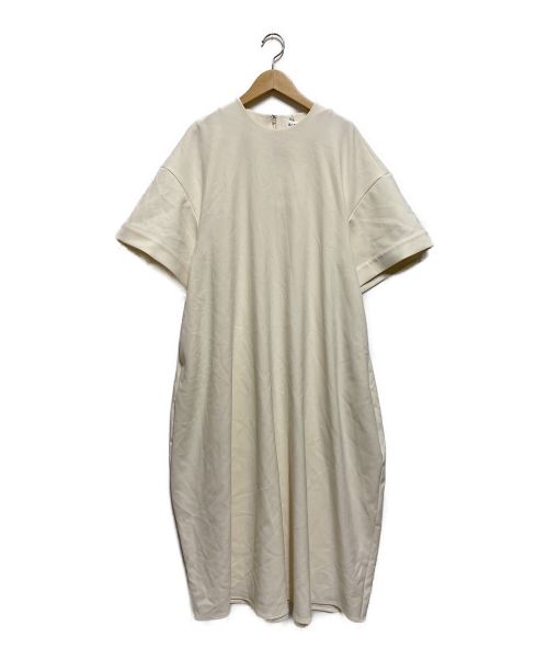 ENFOLD（エンフォルド）ENFOLD (エンフォルド) ダブルクロス5分袖DRESS アイボリー サイズ:36 未使用品の古着・服飾アイテム