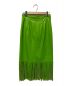 MAISON SPECIAL (メゾンスペシャル) 22SS ヴィーガンレザーフリンジタイトスカート グリーン サイズ:38：4800円