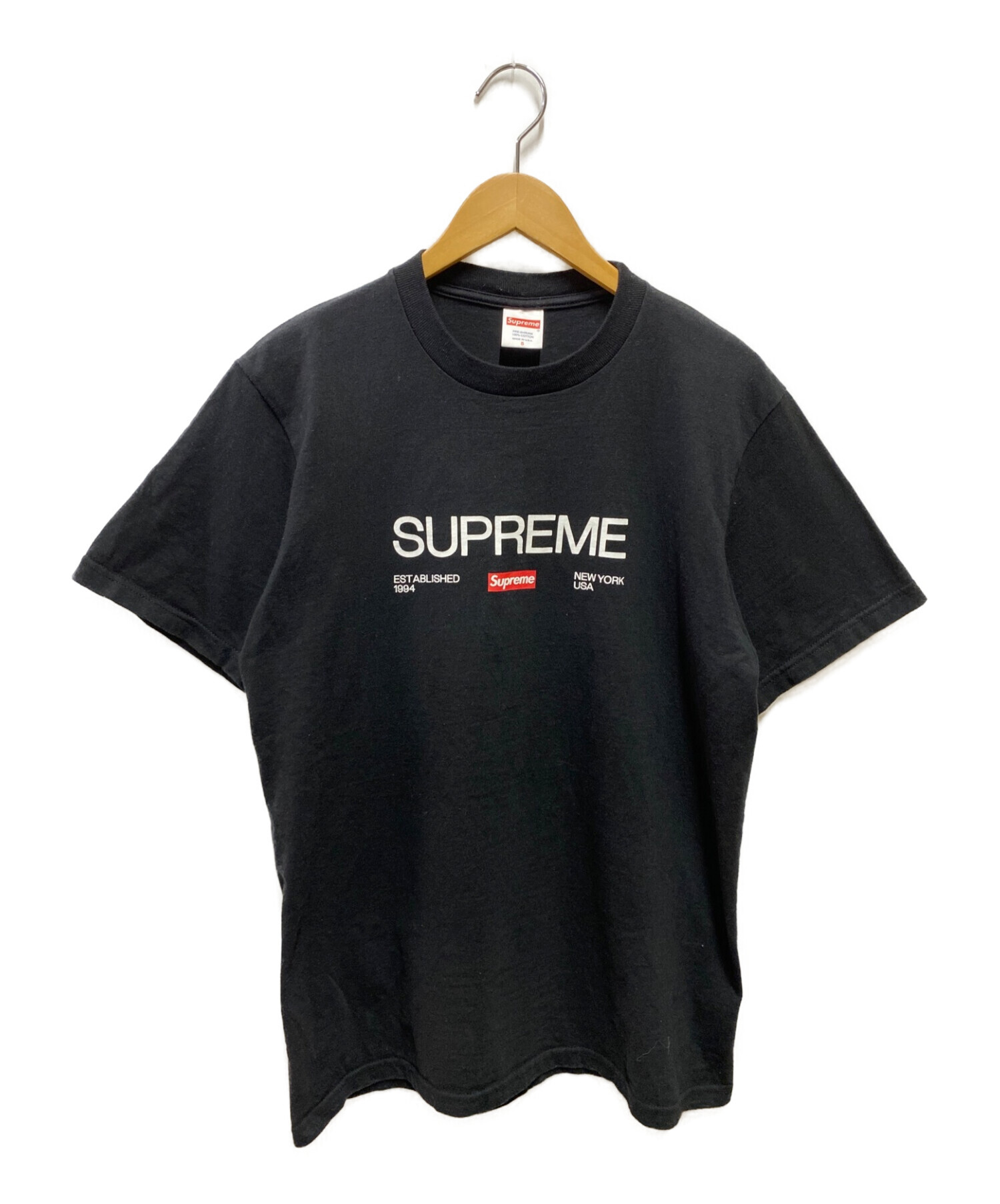 中古・古着通販】SUPREME (シュプリーム) ロゴTシャツ ブラック サイズ 