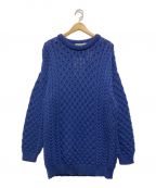 arancraftsアランクラフト）の古着「crew neck merino wool sweater」｜ブルー
