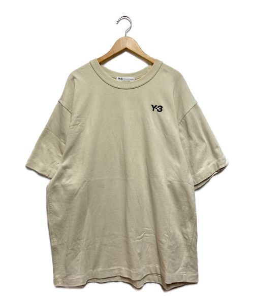 Y-3（ワイスリー）Y-3 (ワイスリー) ヘビー コンパクト ジャージー ショート スリーブ Tシャツ ベージュ サイズ:XXLの古着・服飾アイテム