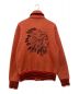 RRL (ダブルアールエル) インディアンプリントショールカラースウェットジャケット レッド サイズ:S：17800円