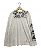 COMME des GARCONS）の古着「HOLIDAYS COLLECTION FREEDOM TEE」｜ホワイト